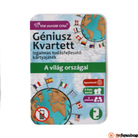 Géniusz Kvartett: A világ országai - ismeretterjesztő kártyajáték