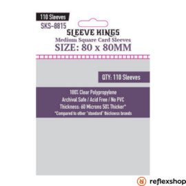 Sleeve Kings Közepes négyzet kártyavédő (110 db-os csomag) 80 x 80 mm