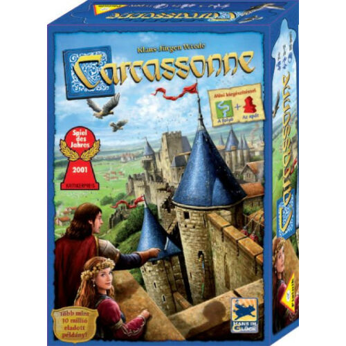 Carcassonne (+ a folyó+az apát)  társasjáték 2 mini kiegészítővel