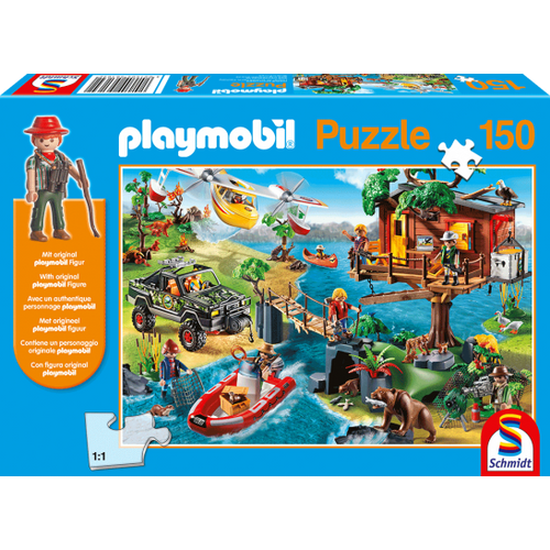 PLAYMOBIL faház puzzle (150 db) +1 AJÁNDÉK figura